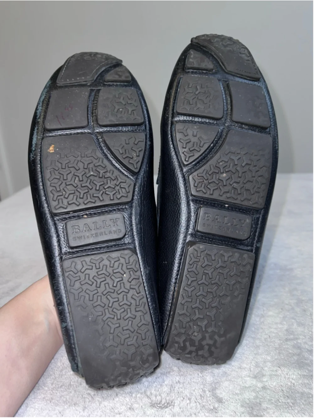 Men's Bally Black & White Leather Loafers & Slip-Ons 6